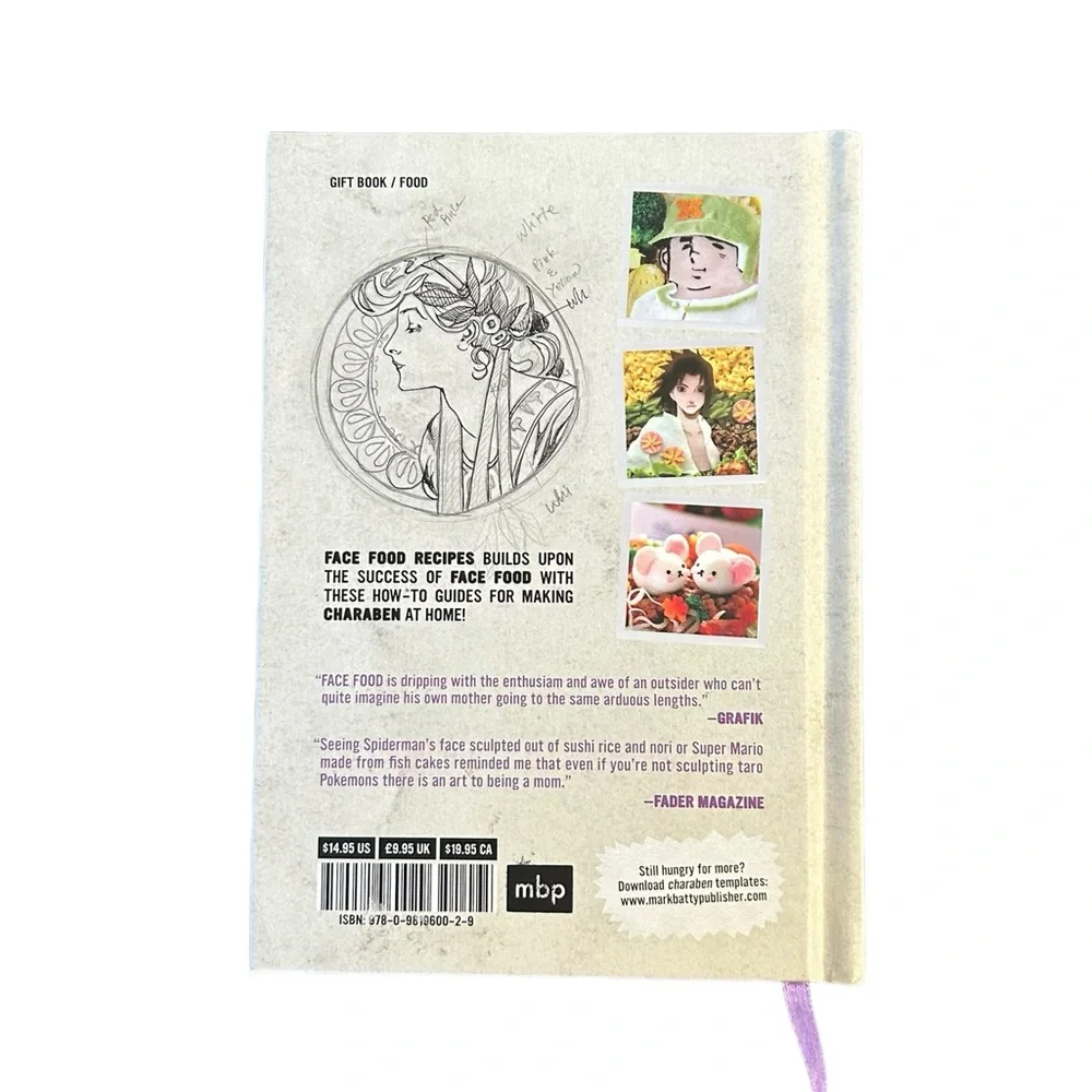Face Food Recipes Cute Japanese Character Bento Box Book by Christopher Salyers